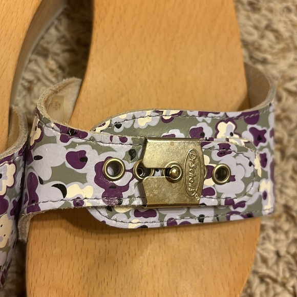 Vintage Dr Scholl's Wooden Exercise
Sandals purple floral Size 8 Italy - Picture 6 of 16